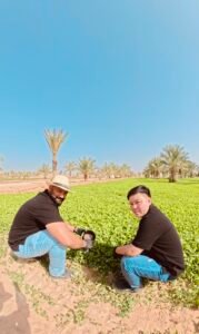 AGROVERMI team using organic fertilizer in farms